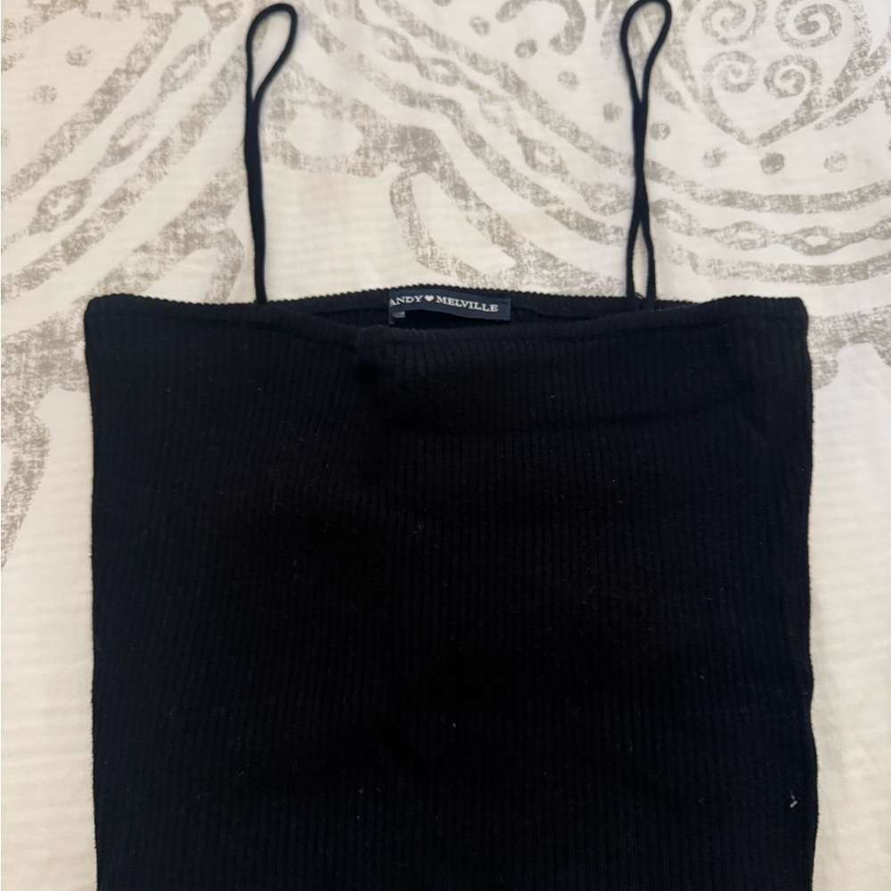 Brandy Melville Black Spaghetti Strap Top